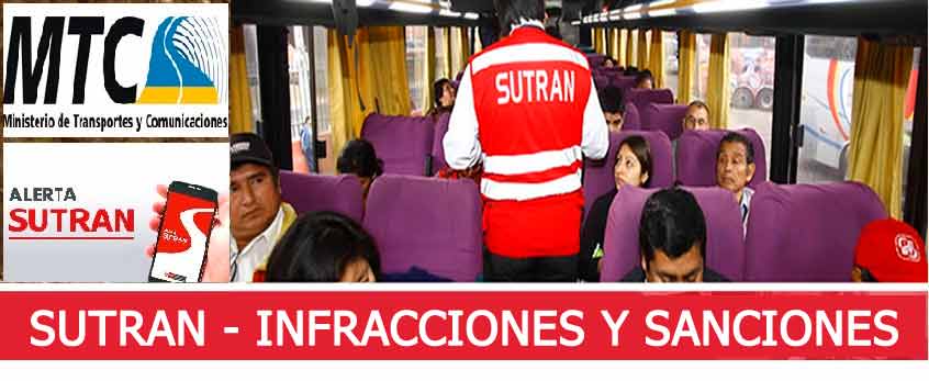 Sutran - Infracciones y Sanciones